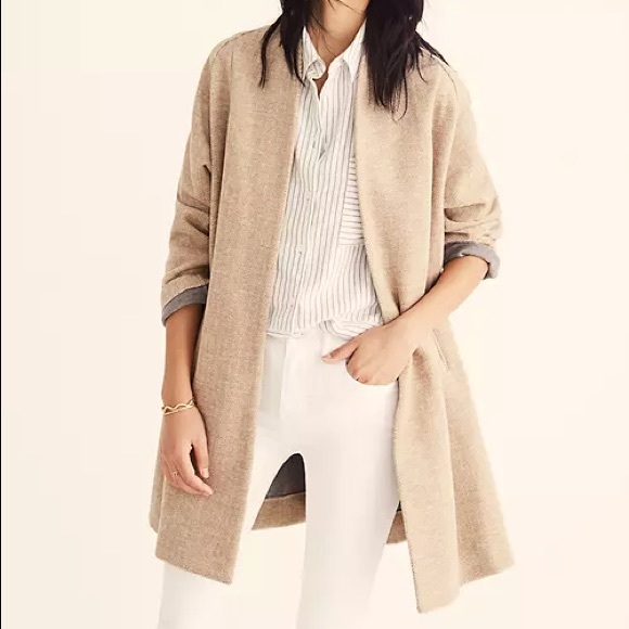 Madewell Jackets & Blazers - New NWT Madewell Stanza Herringbone Coat S Small